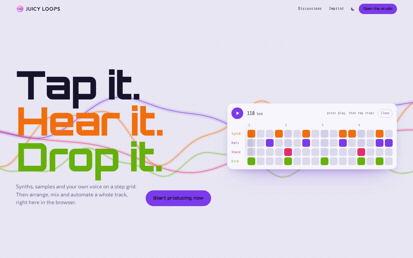 Juicy Loops website